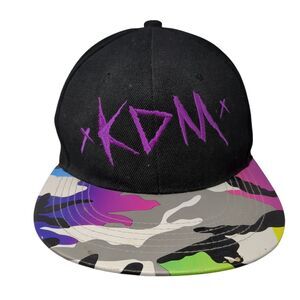KDM Snapback Hat Camouflage One Size Adjustable Embroidered AF Academy Fits